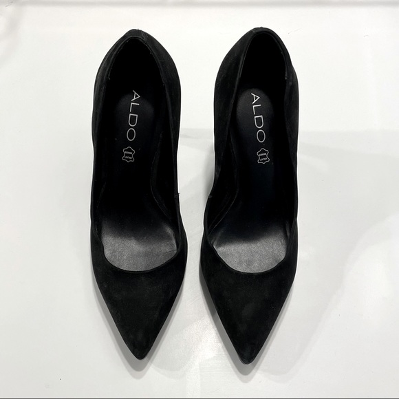 ALDO Black Suede Stiletto Heel